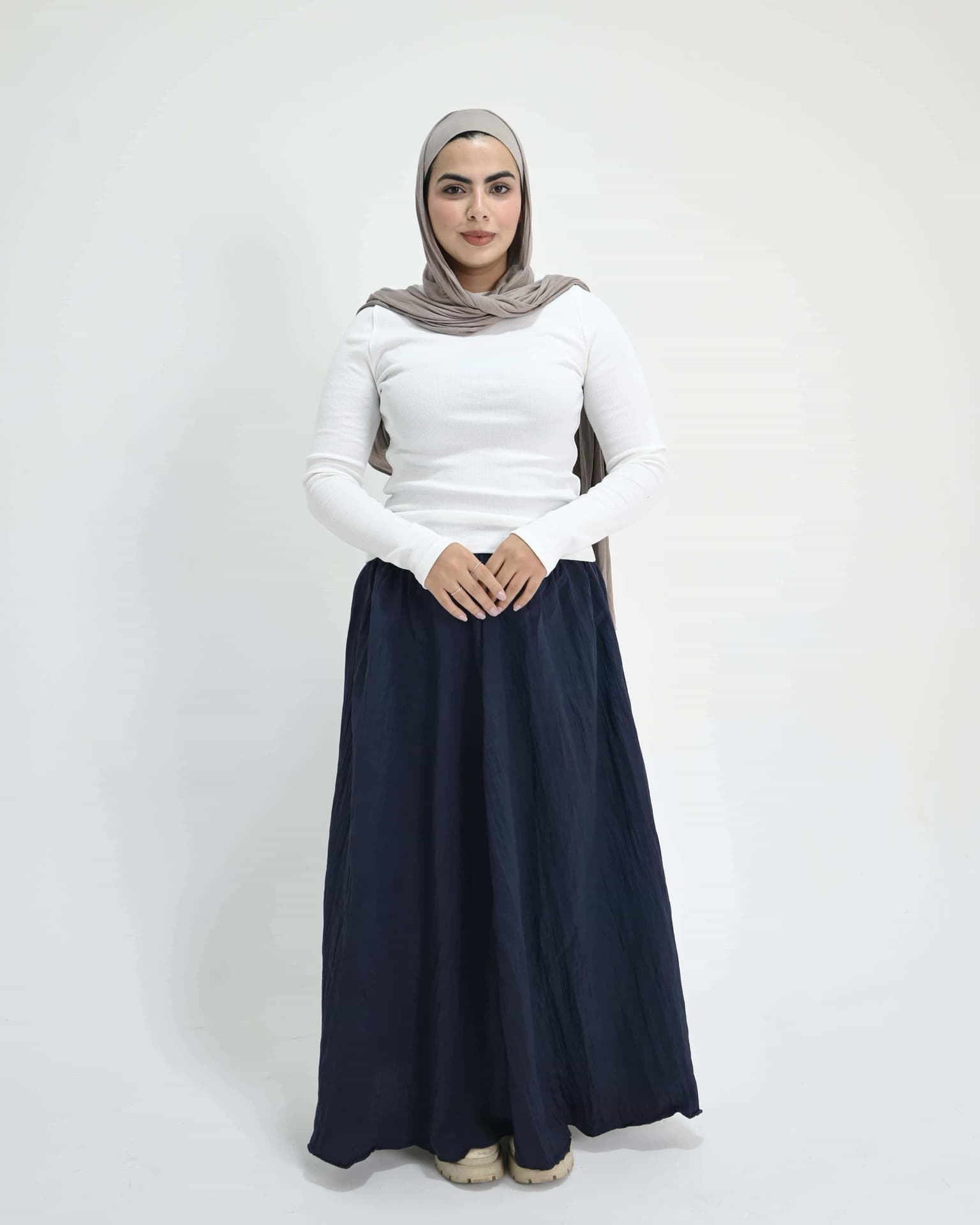 Pleated Modest Maxi Skirt